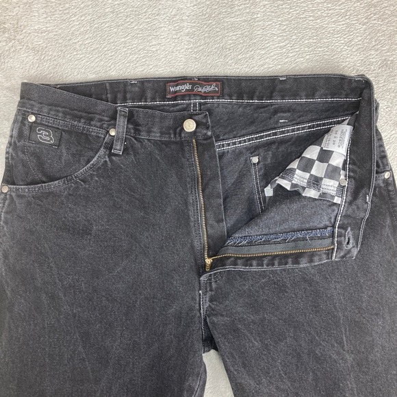 Vintage Wrangler Dale Earnhardt 3 Jeans Black Wash Denim Mens 36x29 - Picture 8 of 15